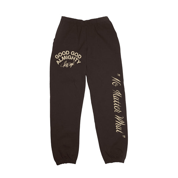 Good God Almighty Tan Hoodie & Chocolate Sweatpants Bundle